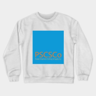 PSCSCo Vivid Cerulean, Pumpkin & Marigold Orange Crewneck Sweatshirt